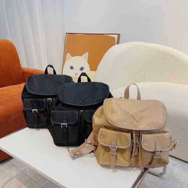 

prdbag triangle evening bags vintage nylon backpack designer backpacks drawstring bookbags casual multiple pockets handbags 220819