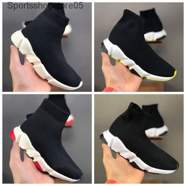 

fashion boys girls sock kid casual baby shoes outdoors sports shoes paris designer triples light breathable black white classic pink green s