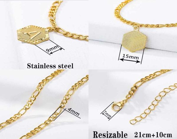 

2020 anklets bracele for women stainless steel letter leg chain gold men bracelet alphabet christmas gifts8678818, Red;blue