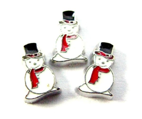 

new design fc323 floating locket charms 10pcs snowman for floating living locket as gift wholes 4153726, Blue;slivery