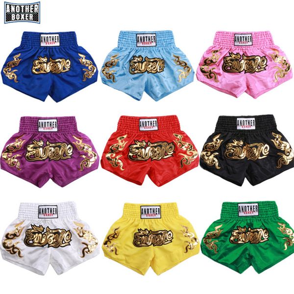 

men's shorts mma thai children short boxing kids trousers muay thai women man mma girl kickboxing boxer shorts fight grappling trunks 2, White;black