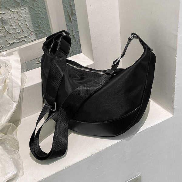 

baobao women's new high capacity version nylon one shoulder crossbody fashion trend leisure tote dumpling bun