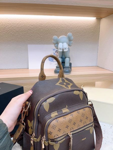 

online celebrity backpack for women's 2023 new fashion versatile one shoulder crossbody multi-purpose small backpack trend bag