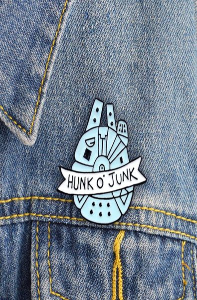 

quothunk o junkquot cute pins combination personality brooch lapel denim ornament brooch special blue backpack badge7289339, Gray