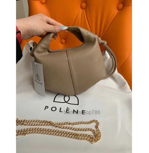 

bags polene shoulder 2022 leather female handbag french new solid color bento bag number eleven single shoulder s satchels bag