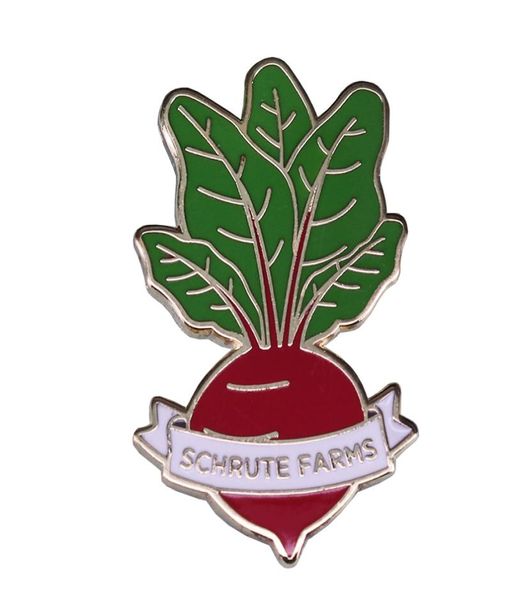 

schrute farms beets pin dwight the office fan gift012346616577, Gray