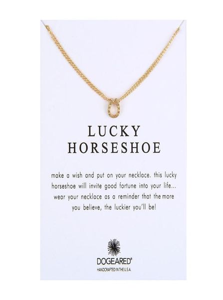 

no dogeared logo fashion jewelry reminders lucky horseshoe silver color horseshoe charm necklace for women3028741