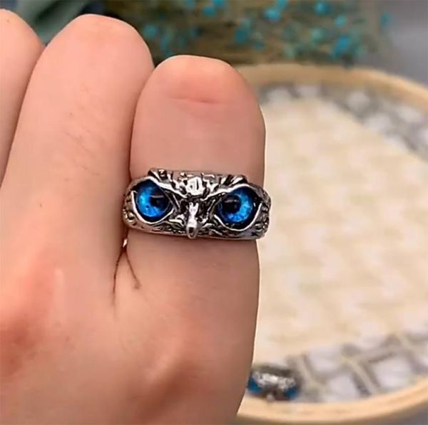 

fashion owl cluster rings finger ring for women and size adjustable valentine039s day gift antique sliver color6035218, Golden;silver