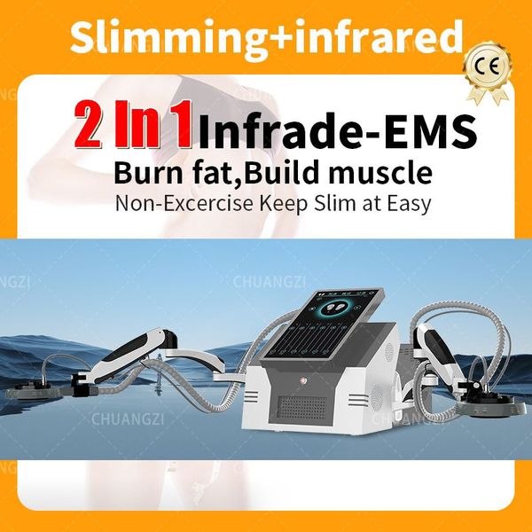 

2023 infrared wave therapy slimming rf emszero 15 tesla 6600w 2 handle infrared electromagnetic stimulation muscle increase fat decrease bea