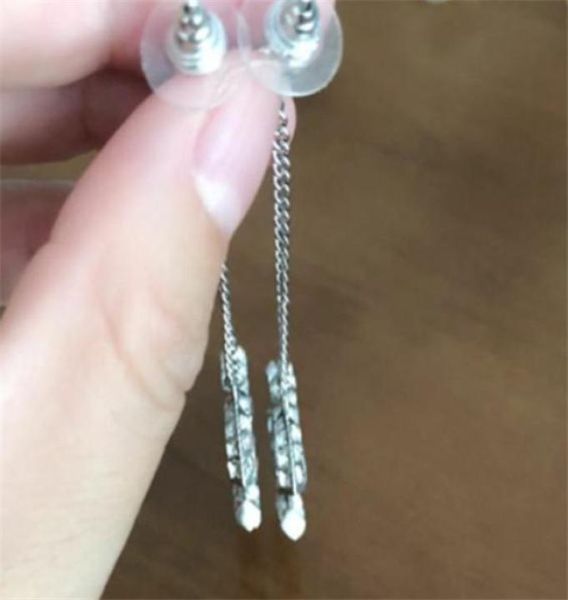 

fashion diamond hoop earrings aretes for lady women party wedding lovers gift engagement jewelry for bride with red box z66526166730, Golden;silver