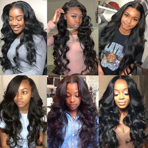 

new product 5x5 wear to go guleless human hair wigs body lace front wigs lace frontal wigs for women human wigs, Black;brown
