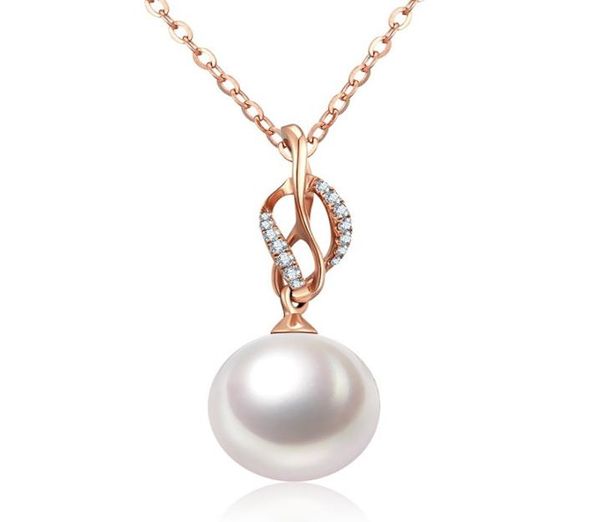 

omhxzj whole pendant necklaces european fashion woman girl party wedding gift pearl zircon 925 sterling silver necklace pendan1329875