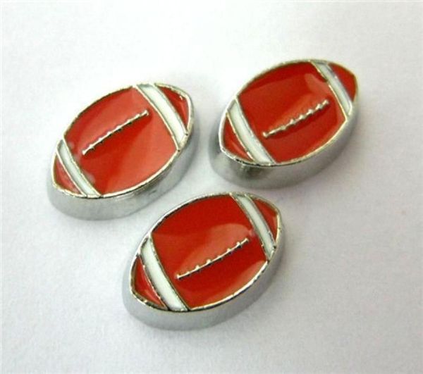 

new design fc049 football floating locket charms 10pcs for floating living locket as gift wholes 1168198, Blue;slivery