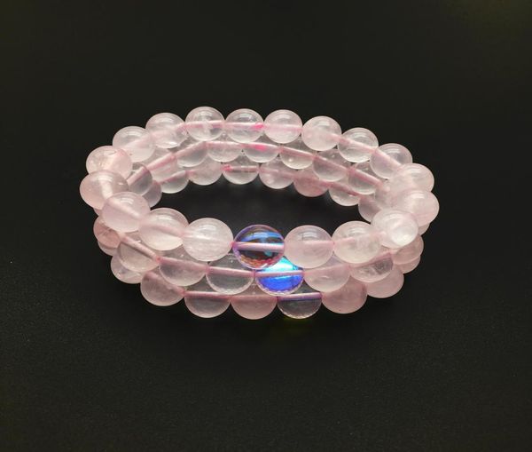 

10mm rose quartz beads braceletgemstone braceletquartz round beadselastic braceletbeaded bracelet good luck bracelet8552494