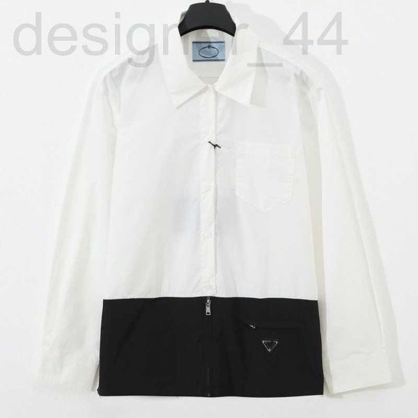 

men's casual shirts designer summer mens shirt blouse all-matlapel men women loose long sleeved shirts casual shirt wssn, White;black
