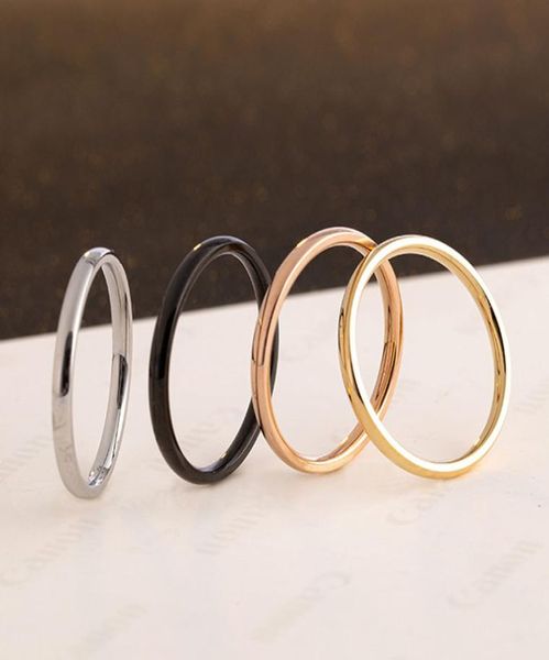 

minimalism 2mm stainless steel finger rings men womens band ring for whole jewelry size 5126471095, Silver