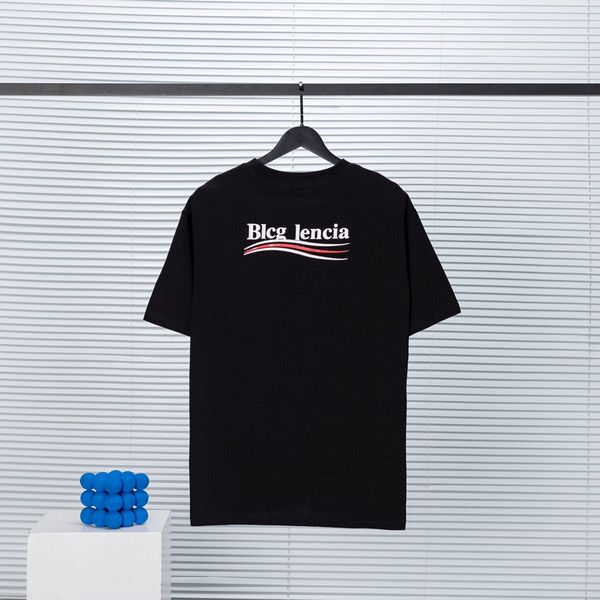 

blcg lencia 2023 summer new 250g 100% cotton fabric t-shirt men print color drop sleeve loose tshirts oversize 202317, White;black