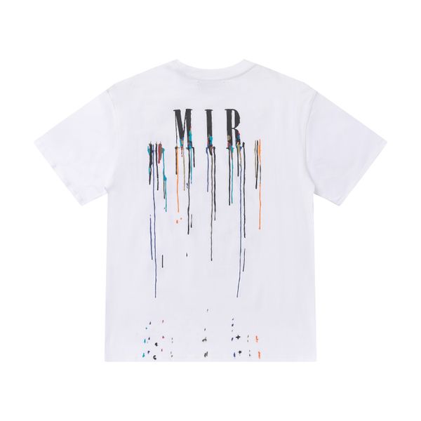 

designer 2023 fashion luxurys amari t shirts printed fashion mens and women amris tshirt cotton t shirt clothes harajuku streetwear loose hi, White;black