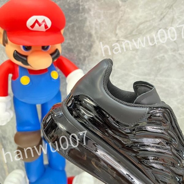 

new luxurys quality designer shoes sneakers design logo white flat lace up platform men's women's shoe size 35-46 xsd221137, Black