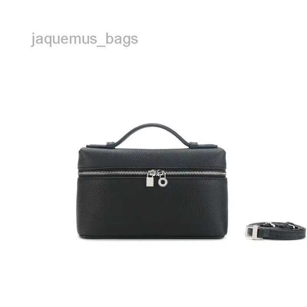

5a genuine leather women designer bag shoulder bags fashion extra pocket l19 ostrich pattern loro piana two way zipper handbags tote bag