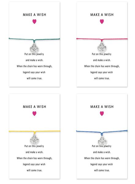 

luxury designer yoga lotus charm bracelets with gift card infinity make a wish bangle for women girl fashion greeting jewelry3080139, Golden;silver