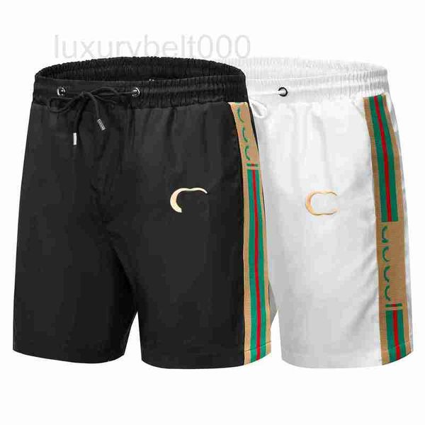 

men's shorts designer summer luxury beach pants classic letter pant side ribbon cotton spring print short fashion casual striped mesh s, White;black