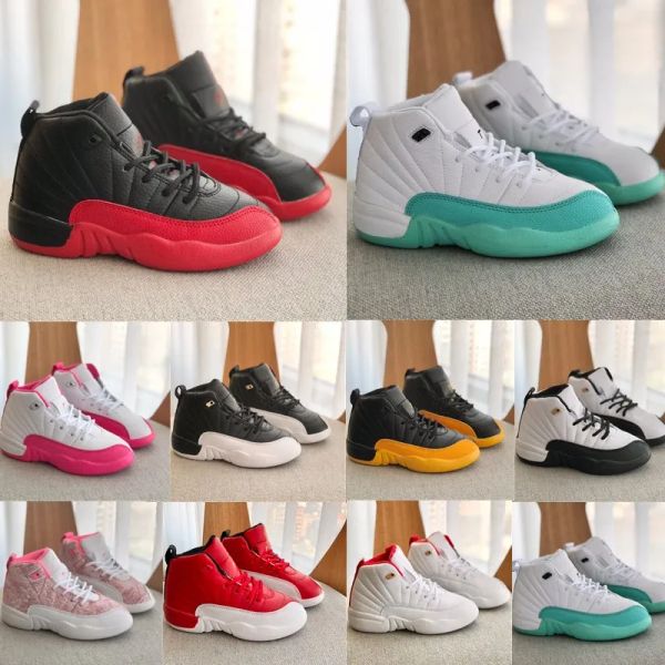 

athletic & outdoor kids shoes boy girl basketball toddler retro boys j 12s 12 black deadly pink red athletic sneakers kid shoe chidren desig