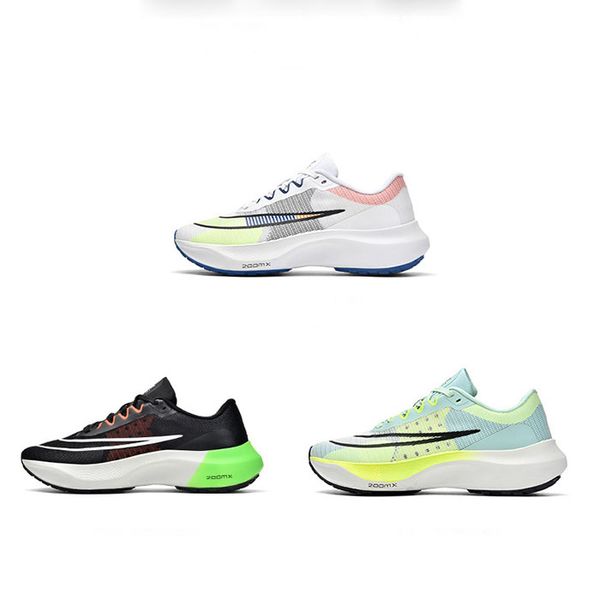 

men's fly5 light running shoes night breathable increase sports shoes men's white casual shoes, Black