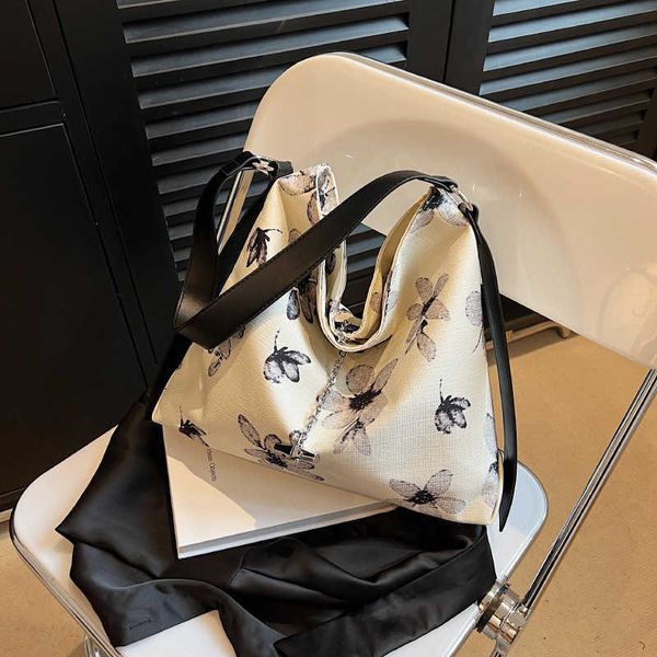 

canvas bag women's high capacity summer new versatile shoulder bag textured commuter tote bag