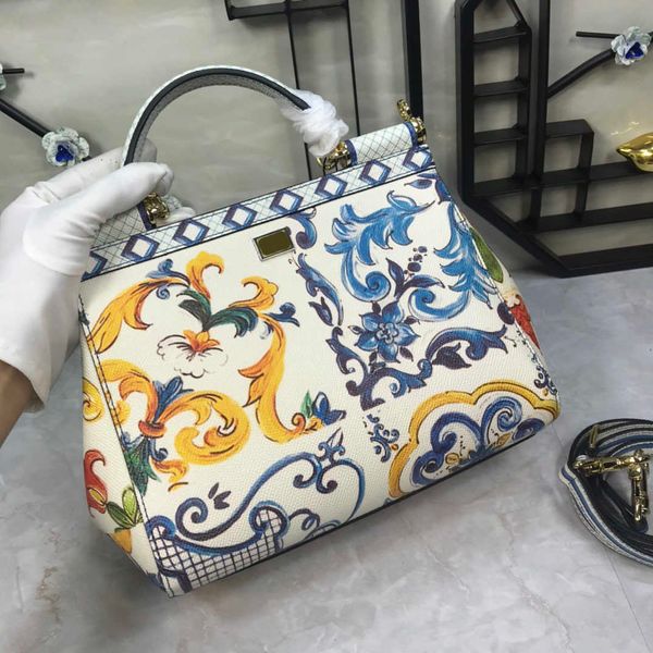 

flowers luxurys handbags women designer tote bag elegant shoulder bags cowhide shopper crossbody mirror quality totes handbag lady rose purs