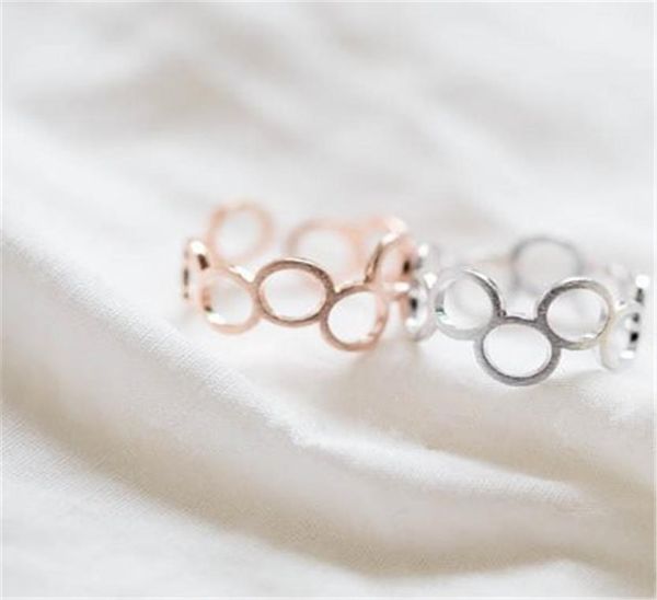 

10 pc women jewelry fashion circle 18 k gold plated ring mixed color whole to bring good luck3118164, Golden;silver