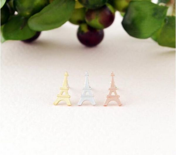 

fashion eiffel tower stud earrings whole women039s earrings07256722, Golden;silver