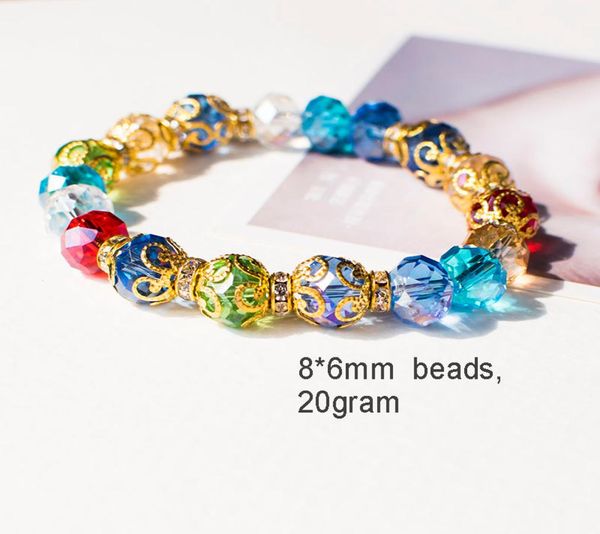 

women crystal beaded 2018 trendy jewelry transfer luck purple bracelet chakra yoga beads crystal 8mm natural stone beads bracelets2973465, Black