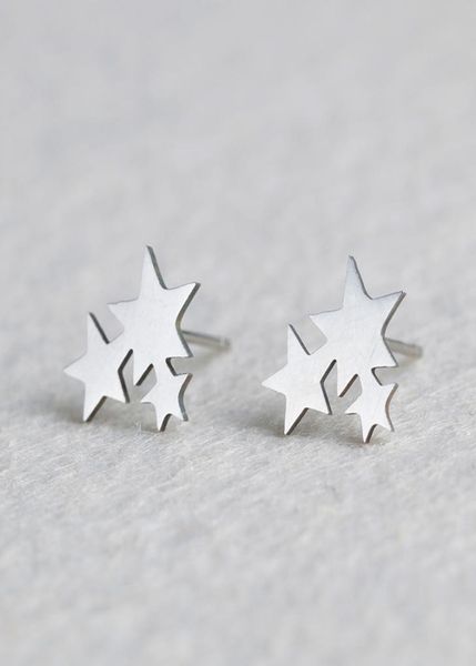 

jewelry accessories earringsstud earrings fashion female stainless steel golden star stud earrings cute sweet mini stud earrings f9181234, Golden;silver