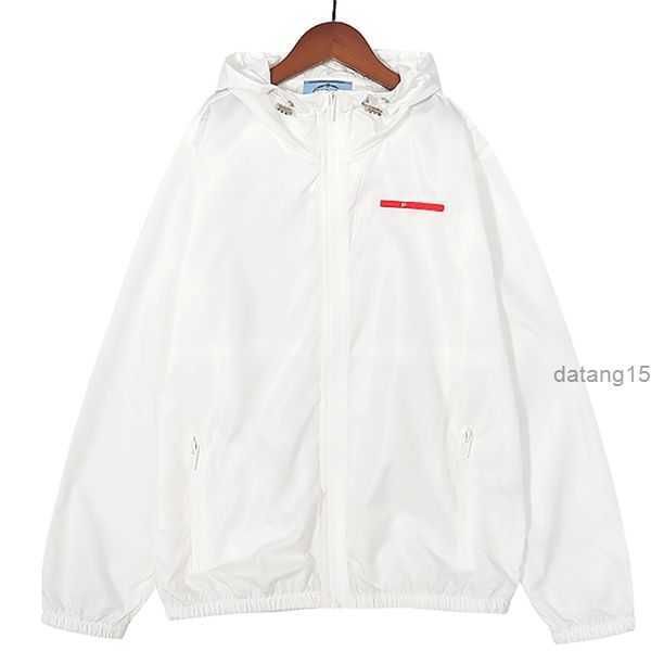 

prad mens jacket windbreaker thin coats with letters inverted triangle men women waterproof coat spring autumn clothes jackets outerwear men, Black;brown