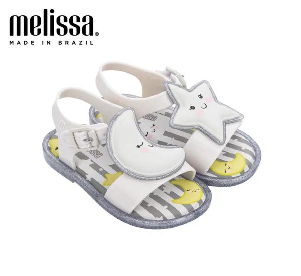 

mini mar sandal sweet dreams girl jelly shoes sandals 2020 baby shoes star moon sandals kids nonslip princess t205684590, Black;red