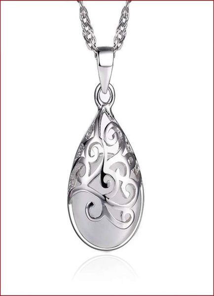 

925 sterling silver items jewelry charm pendant statement necklaces moonlight opal stone wedding ethnic vintage fashion8710368