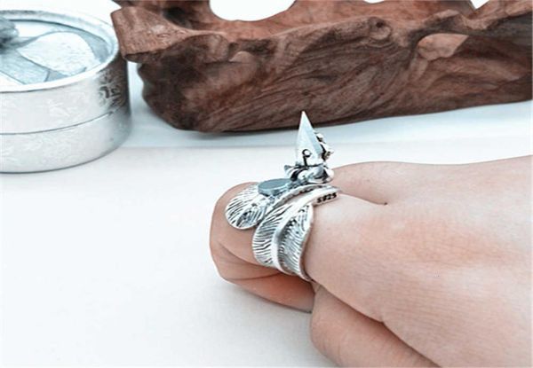 

self defense and wolf ring girl night out security jewelry tools ring and hand thorn jewelry w08297960586, Silver
