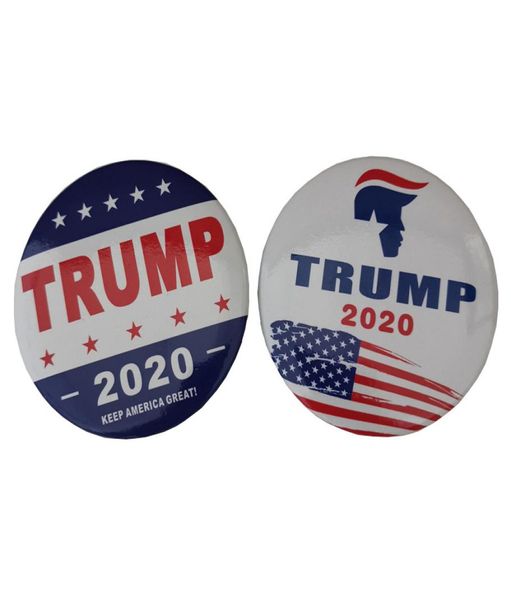 

fashion round trump 2020 brooch letter keep america great pins creative presidential election pins party favor gift tta15292337446, Gray