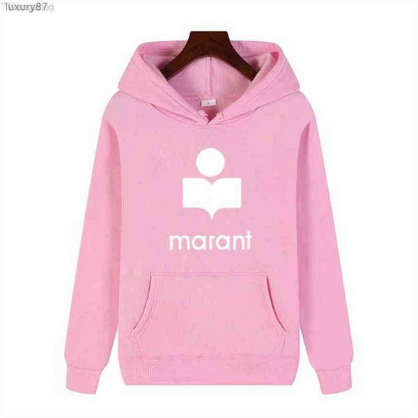 

hoodies oversized women's marant sweatshirt print hoodie long sleeve pullover women, Black