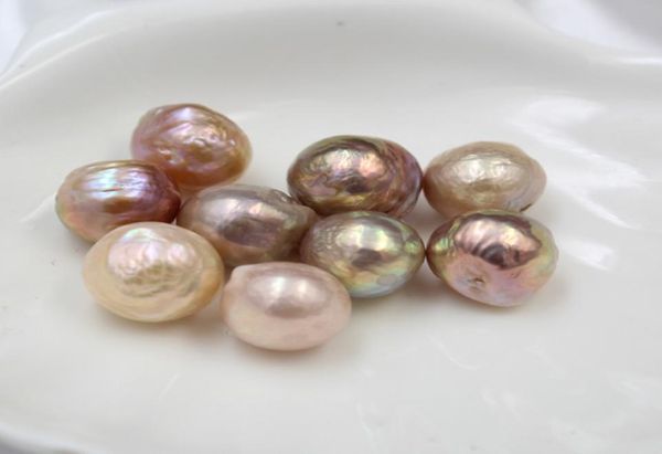 

whole 12mm holeless loose beads edison pear diy beads unusual natural cultured freshwater pearl purple baroque edison natural 5569296, White