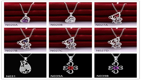 

factory direct fashion women039s gemstone 925 silver necklace pendant 10 pieces a lot mixed stylesterling silver pendant 6596889