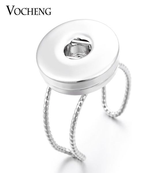 

noosa ginger snap jewelry resizable ring fit 18mm diy snap button vocheng nn3989614294, Silver