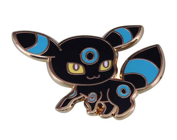 

shiny umbreon brooch glow in the dark gamers cute jacket backpack decor4916384, Gray