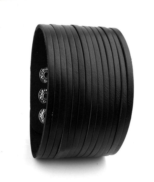 

whole leather cuff wide bracelet and rope bangles brown for men fashion man wrap bracelets jewelry hiphop street style4124041, Golden;silver