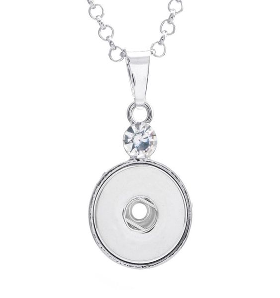

noosa snap button charm fit 1820mm ginger snaps pendant necklace jewelry without chain for 3089261, Silver