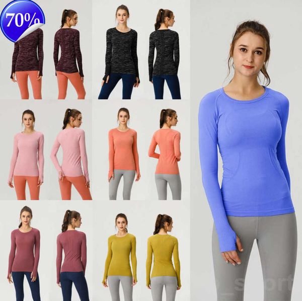 

lulu align yoga long sleeve training woman tshirt slim gym swiftly tech full stretch fitness t-shirts define running popular bodybuilding t, White