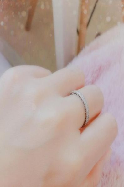 

925 sterling silver diamond ring with original box fit wedding ring engagement jewelry for women ps08784432713