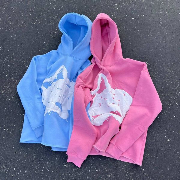 

womens hoodies sweatshirts y2k hoodie harajuku hip hop graphic print oversized sweatshirt men women fashion casual punk rock streetwear 230, Black