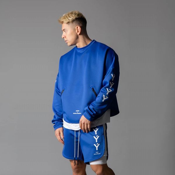 

men's hoodies sweatshirts lyft spring and autumn sports longsleeved training gym fitness outdoor running fashion casual blue sweater 2, Black